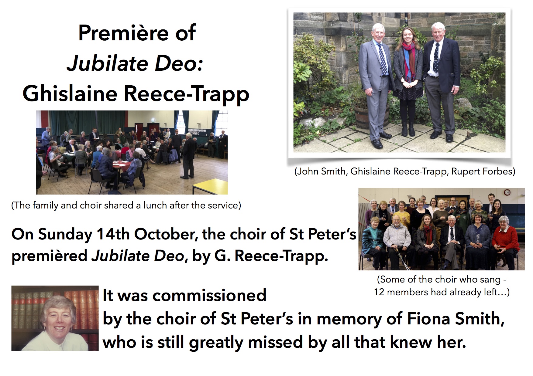 Jubilate Deo Prèmiere, October 2018