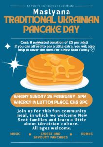 Ukrainian Community Meal @ St Peter's Hall